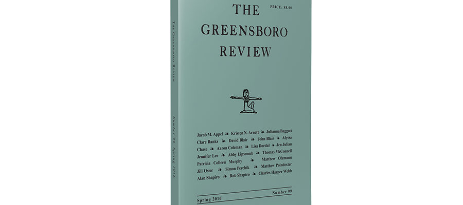 The Greensboro Review, Issue 99, Spring 2016