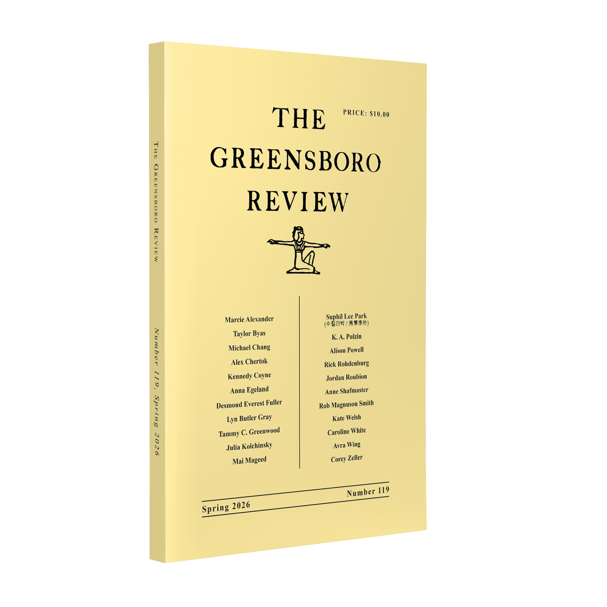 Yellow journal cover for Spring 2026